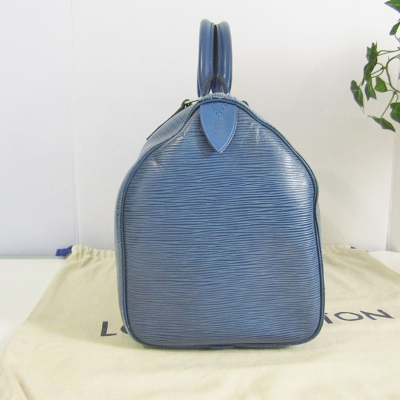 Louis Vuitton Handbags - Louis Vuitton Speedy 30 Epi Blue ADD'L LISTING